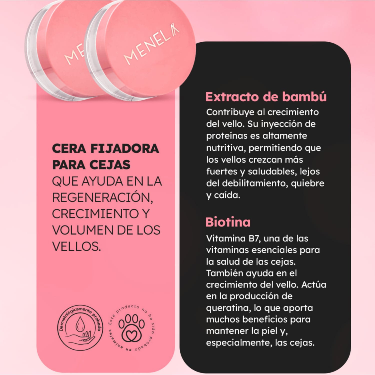 Cera Fijadora de Cejas Brow Frozen Menela