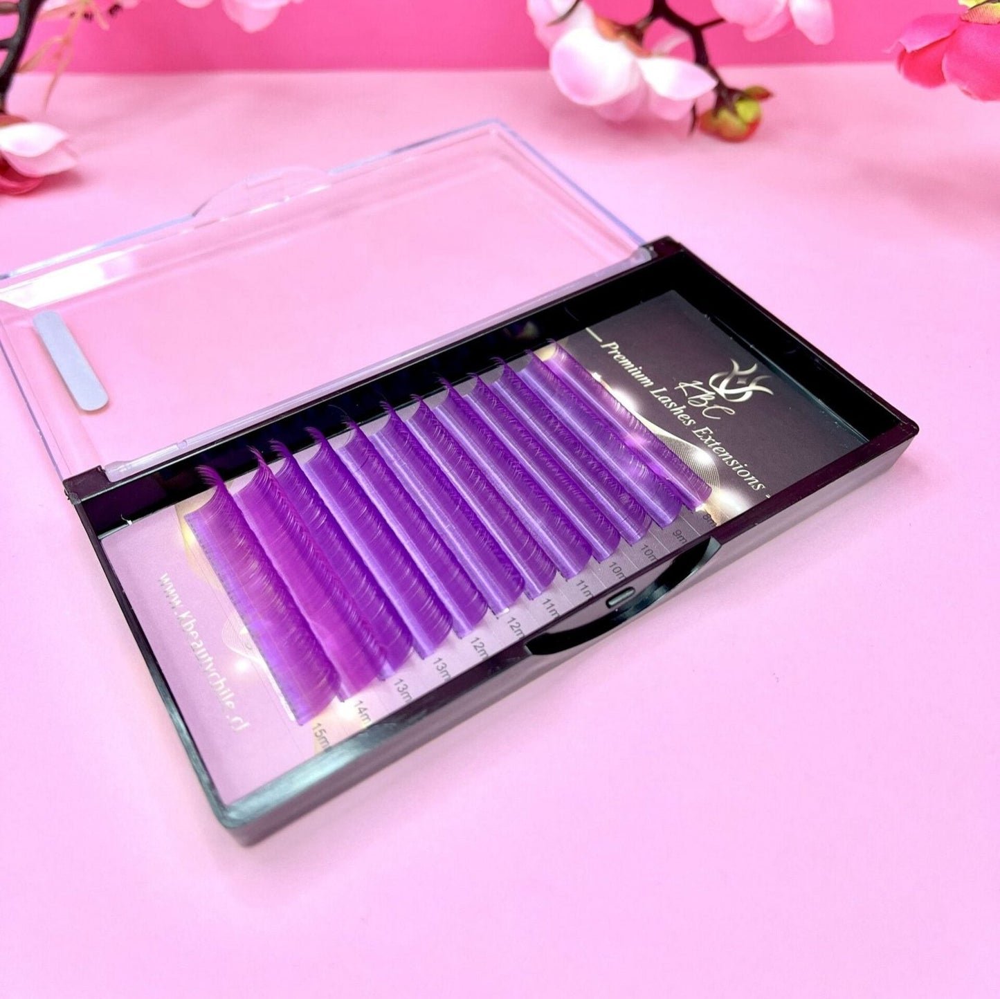 Extensiones De Pestañas 0.07D Mix MORADAS- KBC