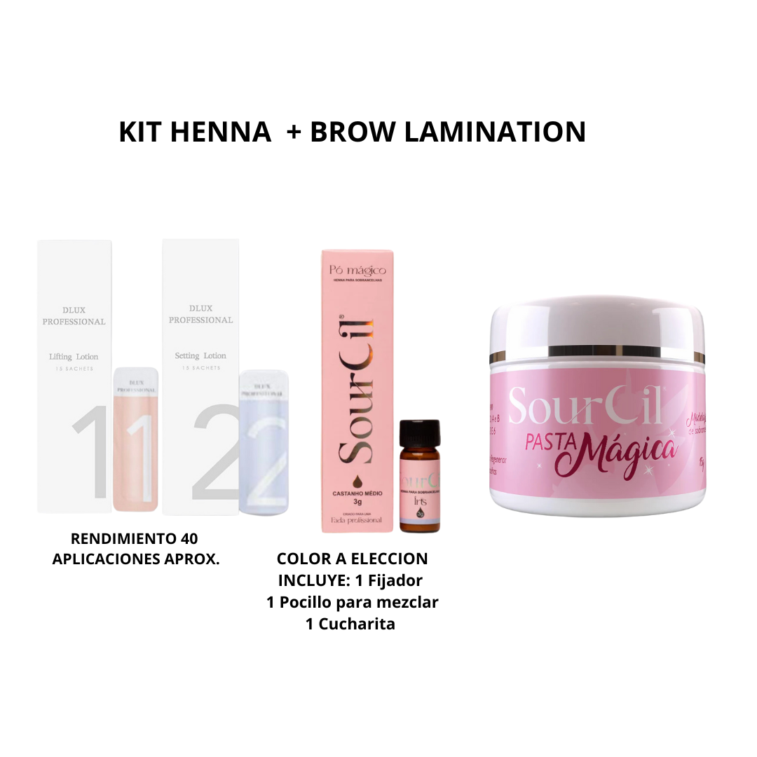 Kit Laminado de ceja y henna SOURCIL - DLUX