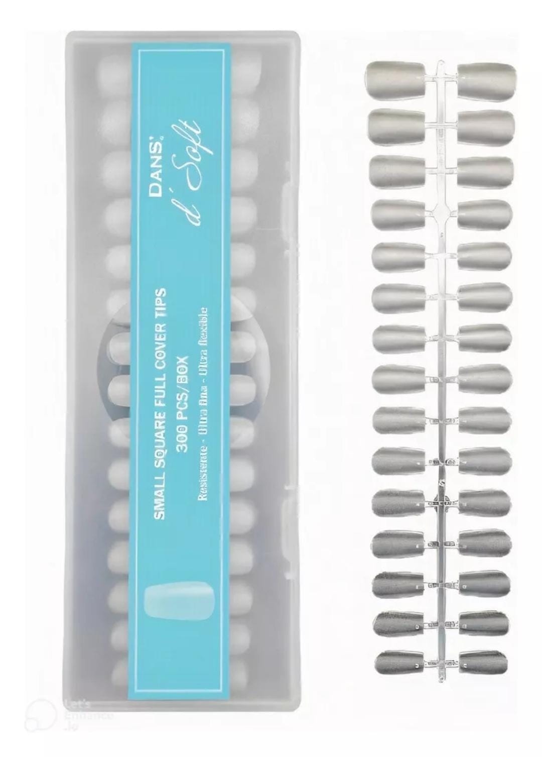 Tips Small Square Full Cover 300 PCS TIPS DANS