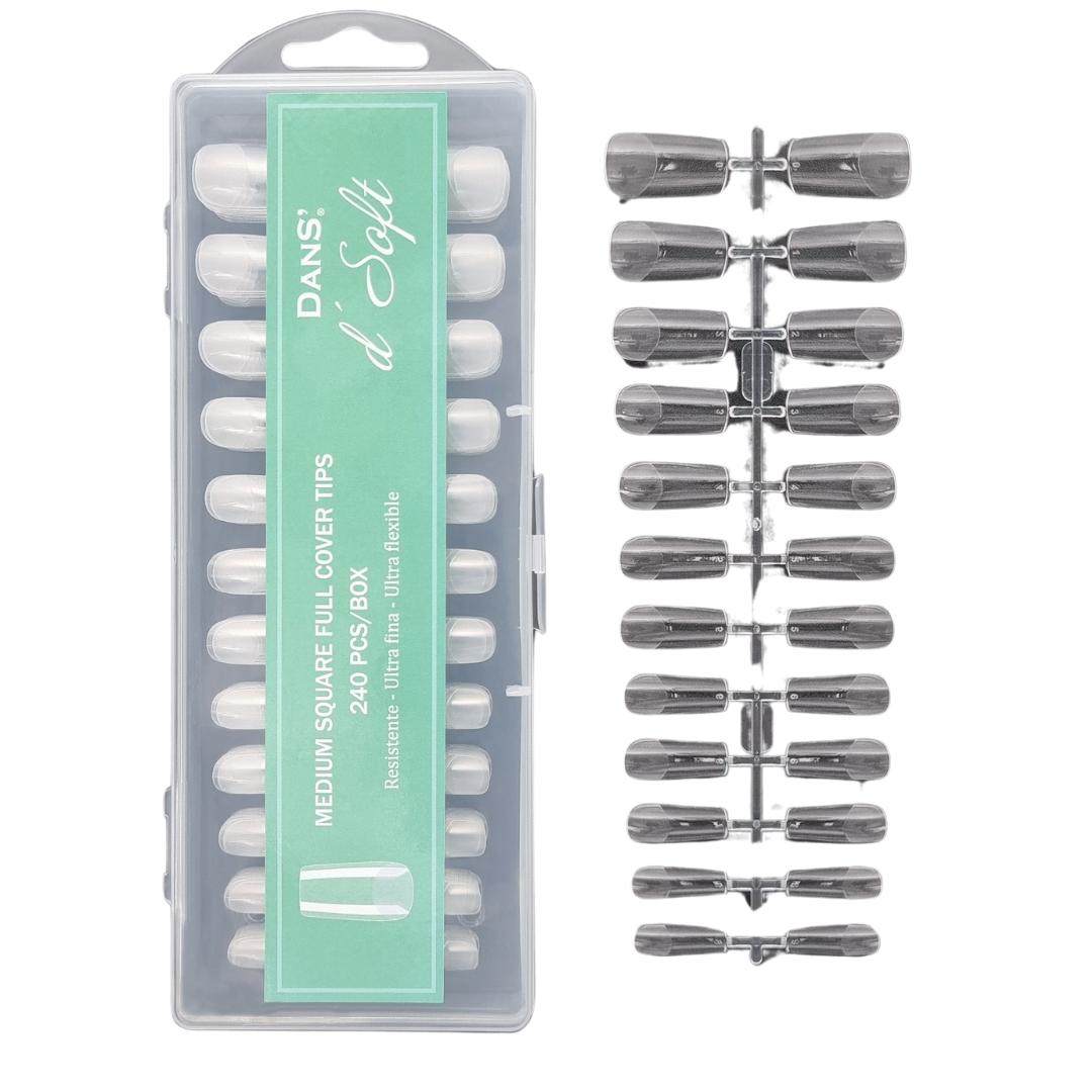 Tips MEDIUM SQUARE Full Cover 240 PCS TIPS DANS