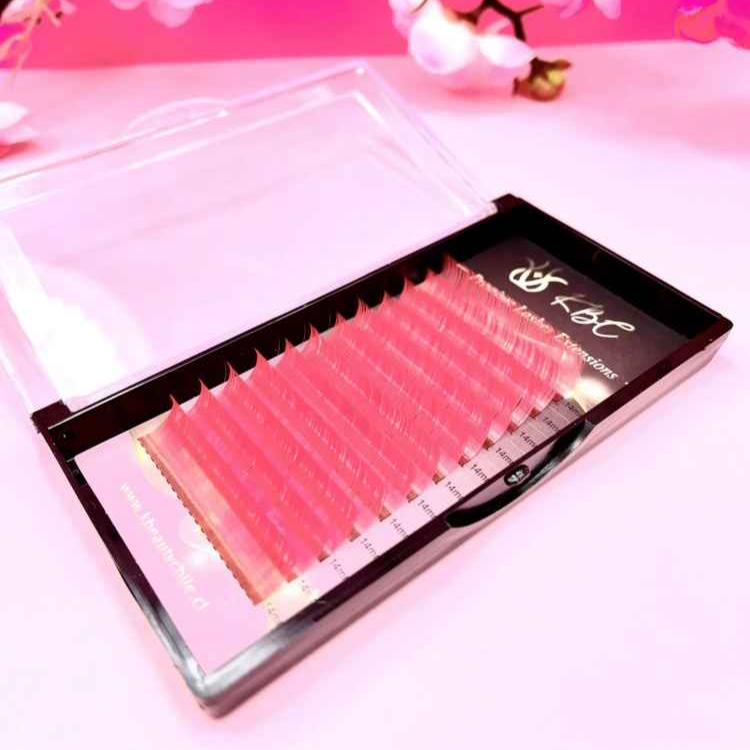 Extensiones de Pestañas 0.07D 13mm ROSADA- KBC