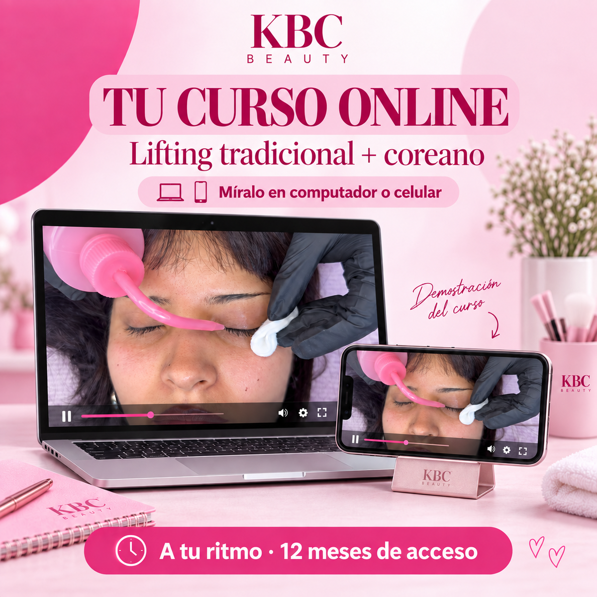 Curso Online de Lifting Tradicional + Coreano | KBC Beauty