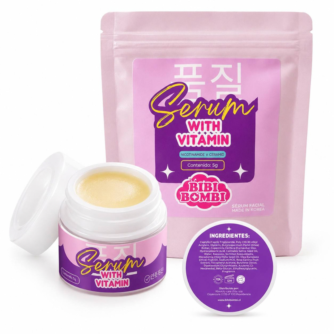 Serum with Vitamin Bibibombi — Nutrición para Pestañas y Cejas 5 g