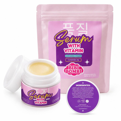 Serum with Vitamin Bibibombi — Nutrición para Pestañas y Cejas 5 g