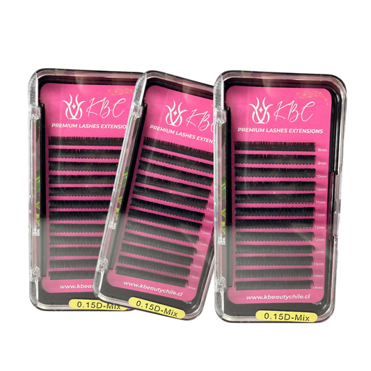 Pack 3 Extensiones KBC 0.15D Mix