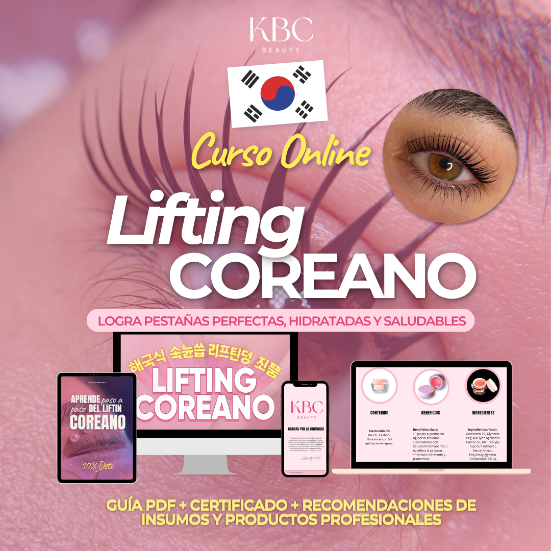 Curso Online de Lifting Tradicional + Lifting Coreano (Teoría + Videos Demostrativo)
