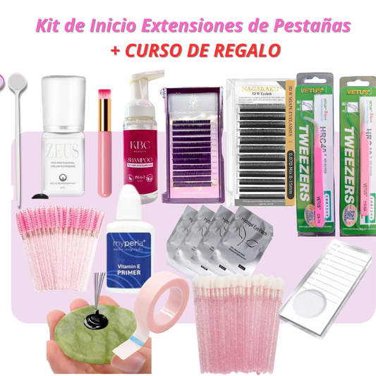 Kit para Extensiones de Pestañas + CURSO DE REGALO