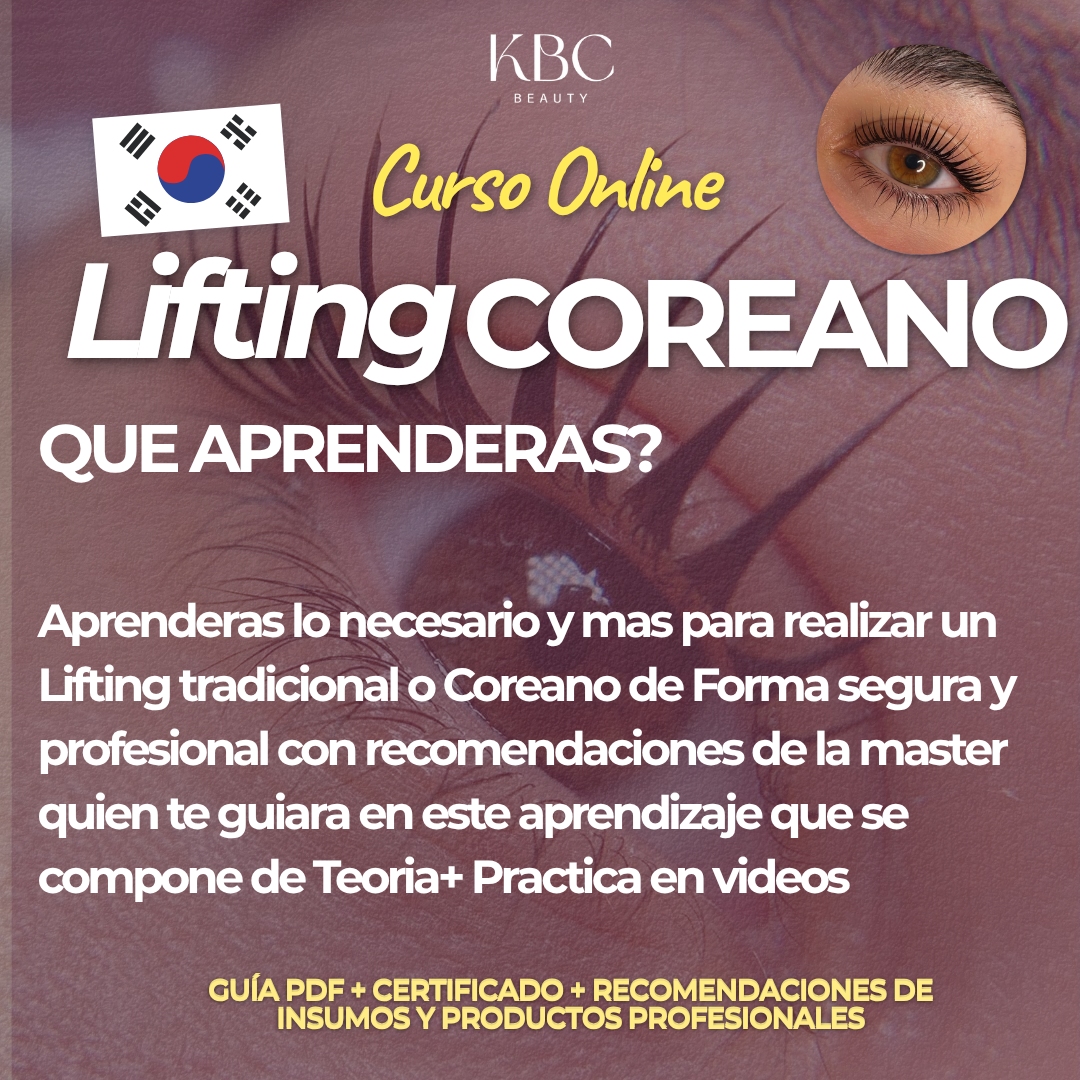 Curso Online de Lifting Tradicional + Lifting Coreano (Teoría + Videos Demostrativo)