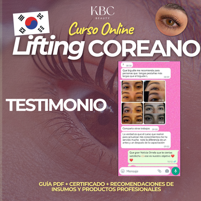 Curso Online de Lifting Tradicional + Lifting Coreano (Teoría + Videos Demostrativo)