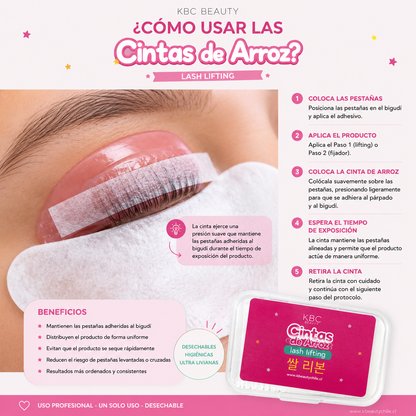 Cintas de Arroz lifting de pestañas