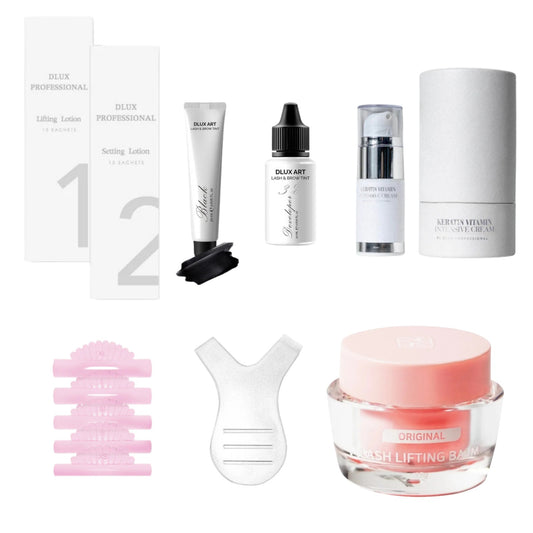 Kit de Lifting y Laminado de Cejas + TINTE  DLUX PROFESSIONAL