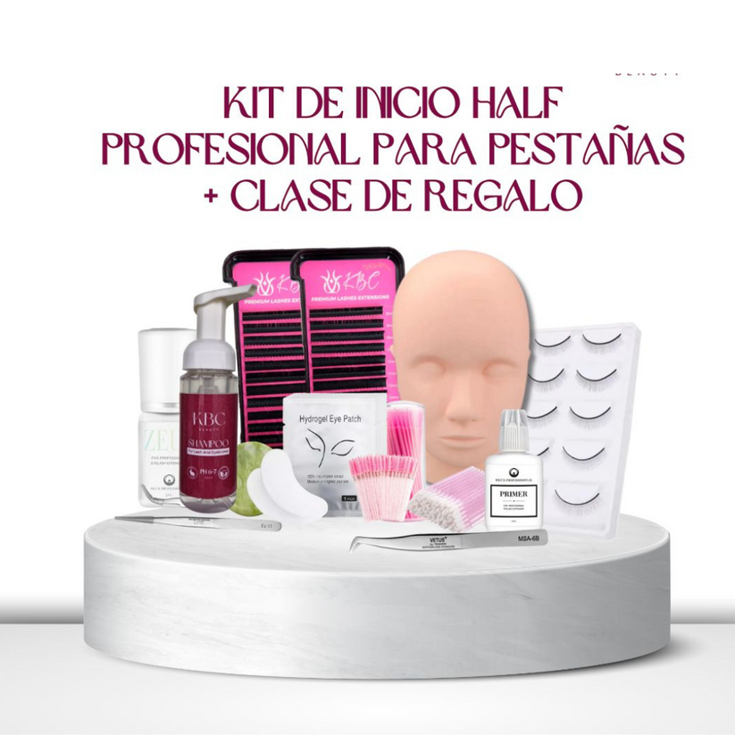 Kit Para Extensiones De Pestañas Principiante Inicio Half – KBeauty ...