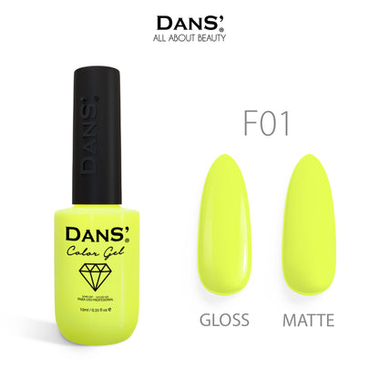 Colores Gel Color F01 - F06 DANS 10 Ml