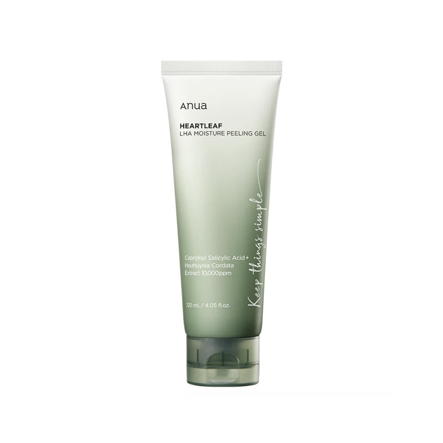 Gel exfoliante Anua Heartleaf LHA Moisture Peeling Gel en tubo, vista frontal