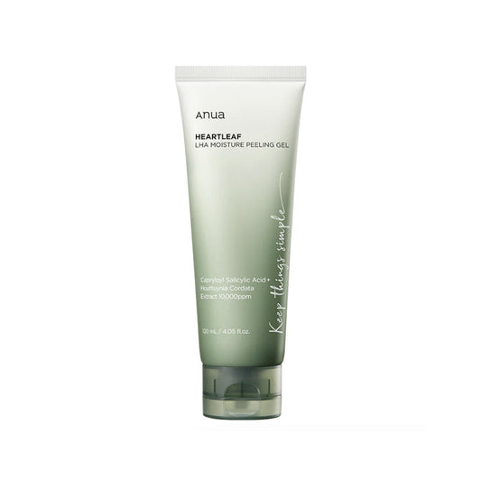 Gel exfoliante Anua Heartleaf LHA Moisture Peeling Gel en tubo, vista frontal
