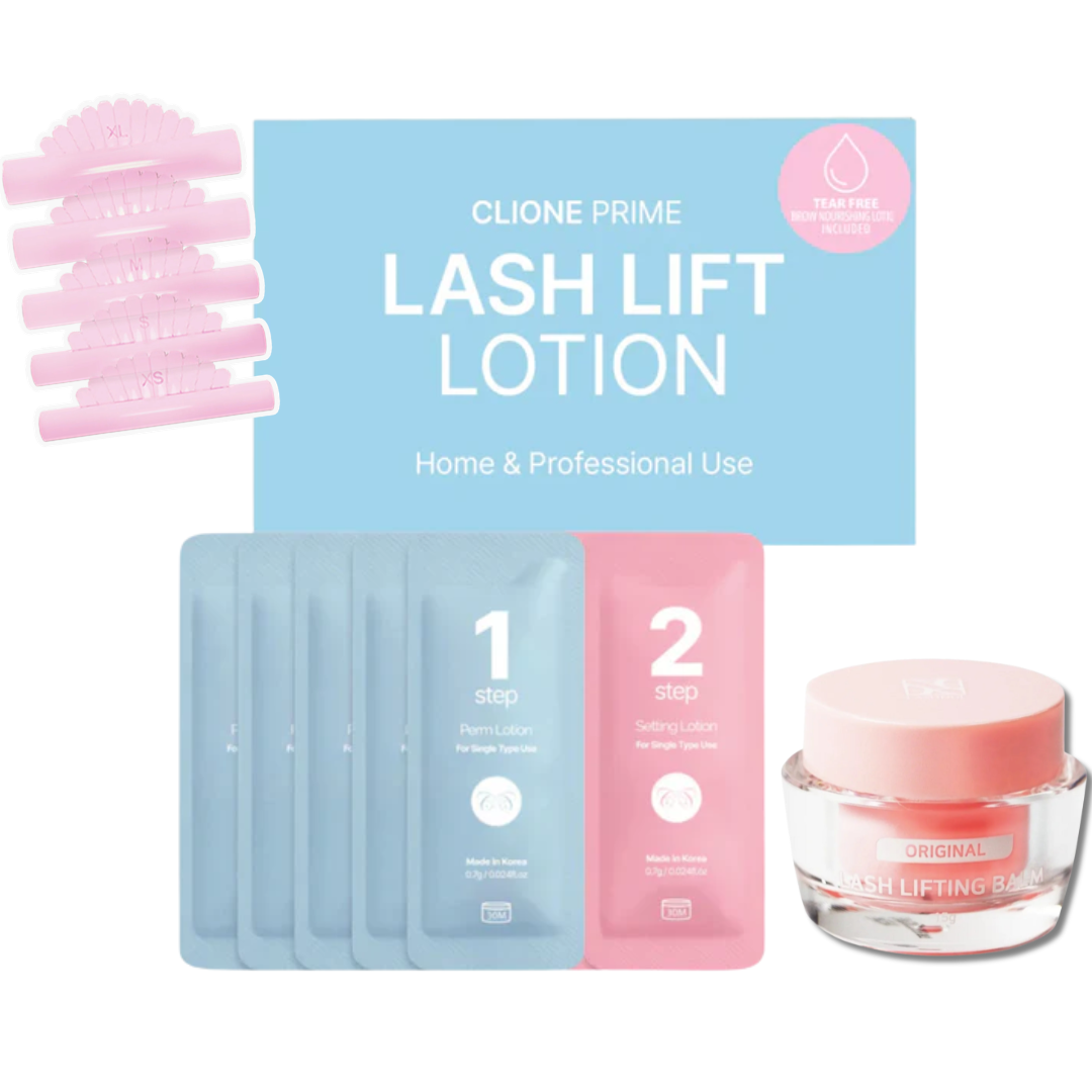 Kit Profesional de Lifting Coreano Clione : Pestañas Perfectas, Fuertes y Saludables