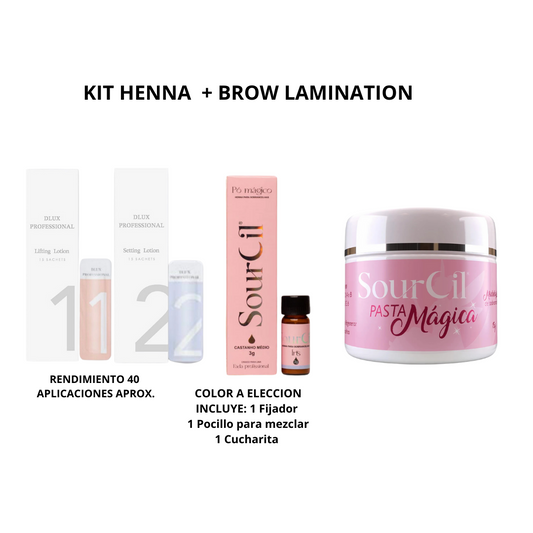 Kit Laminado de ceja y henna SOURCIL -  DLUX