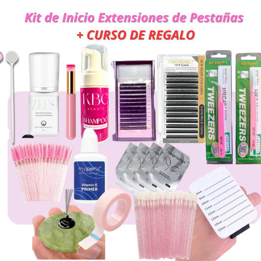 Kit para Extensiones de Pestañas + CURSO DE REGALO