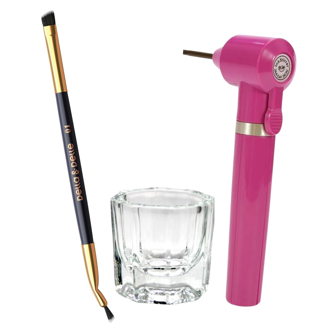 Kit Master de cejas  : Mezclador, Vaso Godet y Pincel Pro