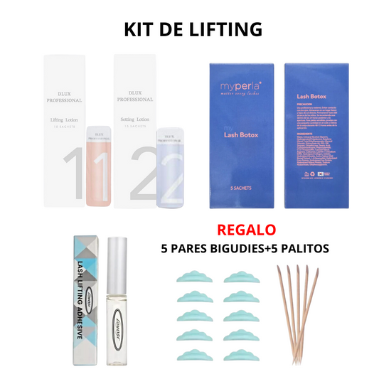 Kit de Lifting de Pestañas y Laminado de Cejas DLUX PROFESSIONAL