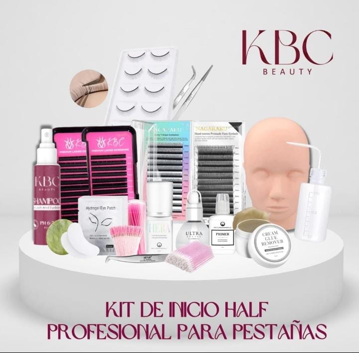 Kit Para Extensiones De Pestañas Principiante Inicio Half – KBeauty ...