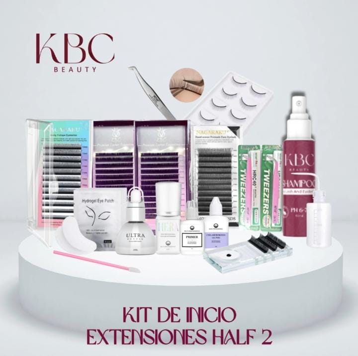 Kit Para Extensiones De Pestañas Kit Inicio Half 2 Sin Cabeza