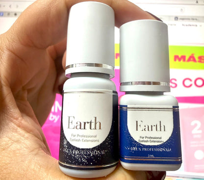 Pegamento Extensiones de Pestañas Tierra Earth DLUX 0.3s | Adhesivo Profesional