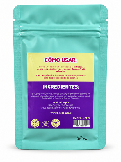 Paso 3 Bibibombi — Hidratación Reconstructora para Pestañas y Cejas 10 Sachets