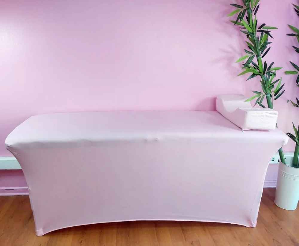 Cubre Camilla Elastico Rosado