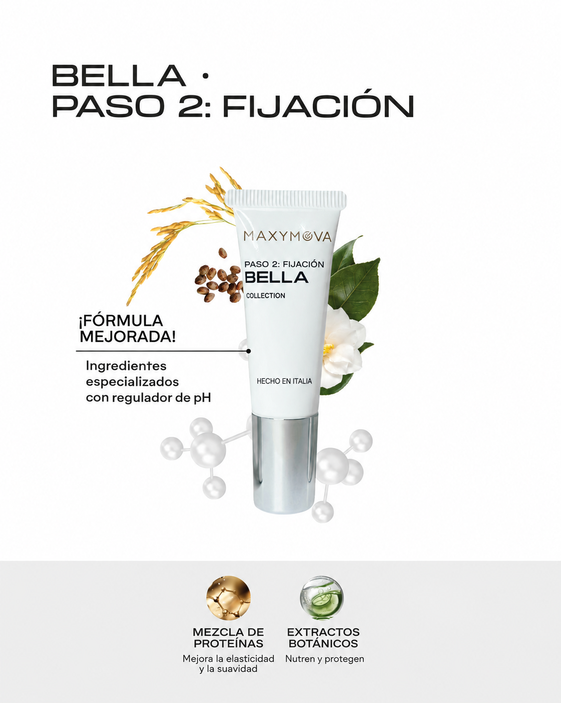MAXYMOVA Bella Step 2 FIX para Pestañas y Cejas — Tubo 10 ml