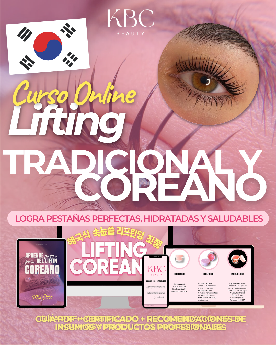 Curso Online de Lifting Tradicional + Lifting Coreano